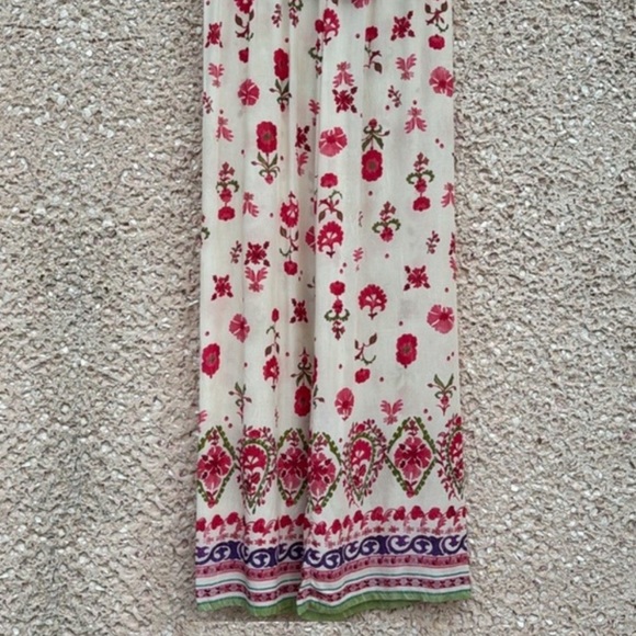 Zara Floral Drawstring Lightweight Palazzo Pant NWT - Picture 6 of 6